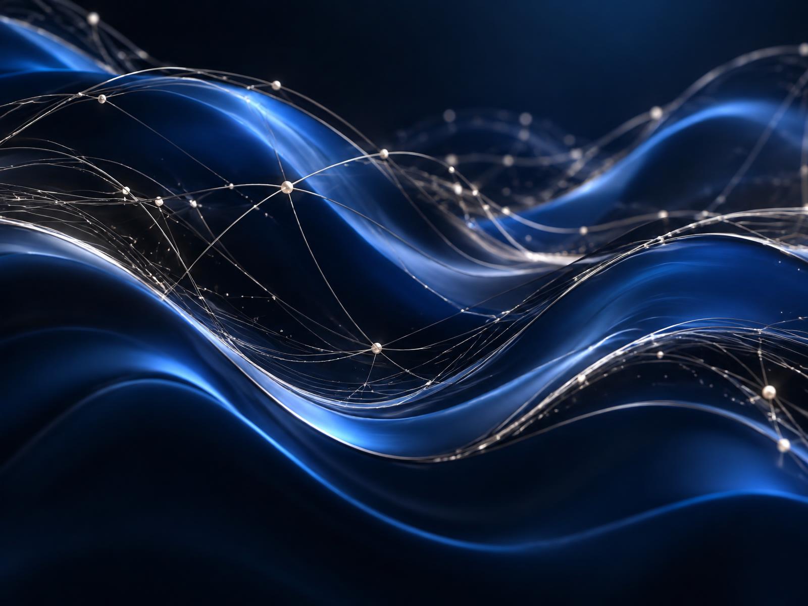 Abstract digital wave representing creator influence and brand growth